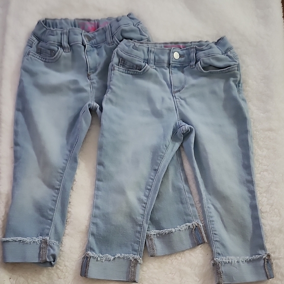 The Children's Place Other - The Children's Place Light Blue Frayed Hem Jeans Bundle of 2 Sz 4T